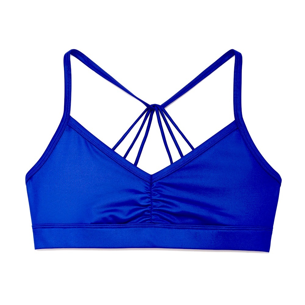 ALO YOGA royal blue sports bra bralette light support